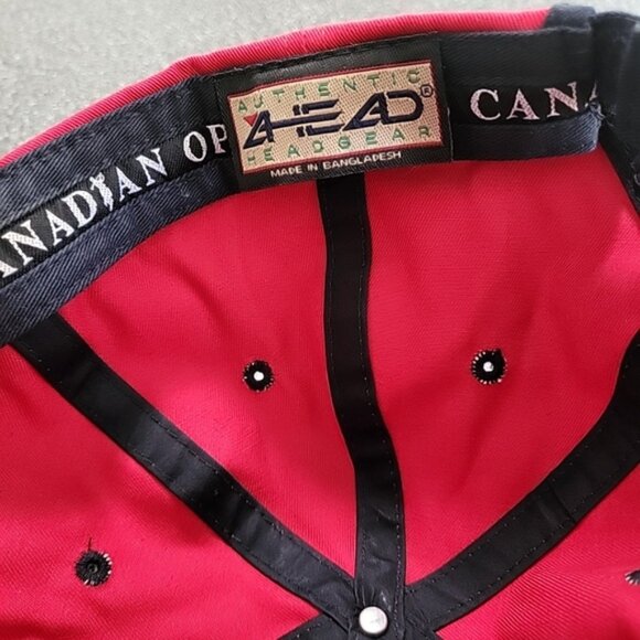 Bell Canadian Open Glenn Abbey 2004 Ahead Headgear Red Golf Cap OSFM - Picture 6 of 8